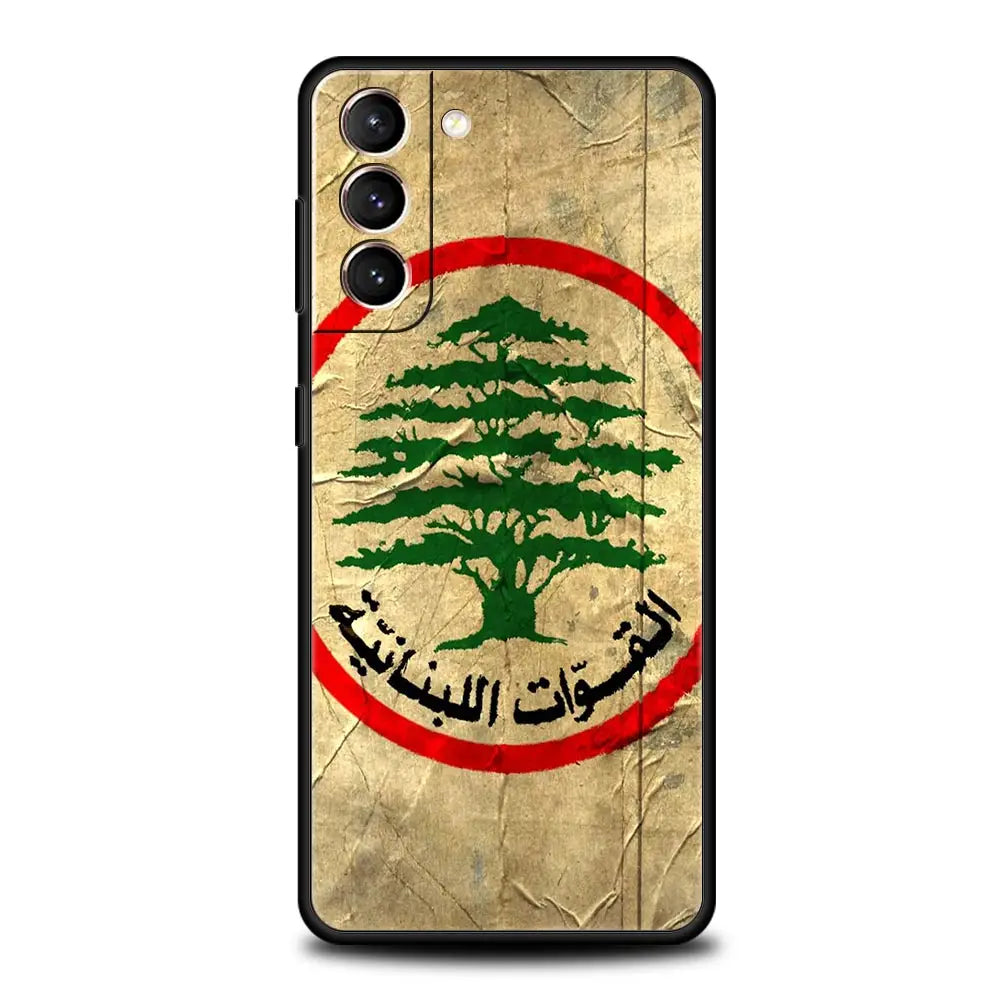 Beirut Lebanon Flag Phone Case For Samsung Galaxy S25 S24 S23 S22 S20 Ultra S21 FE 5G S10 Plus S10E Soft TPU Cover