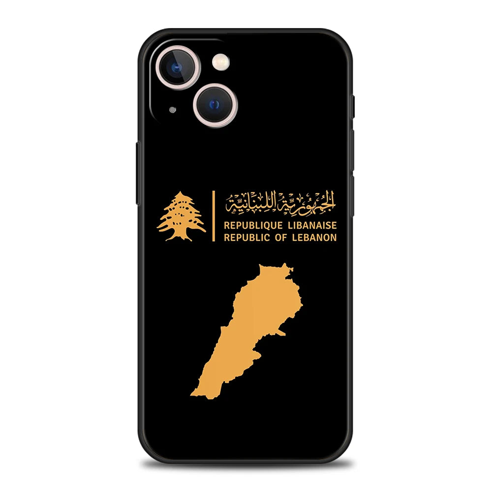 Luxury TPU Soft Phone Case For iPhone 17 Air 16E 16 11 15 14 Pro MAX 12 13 7 8 Plus X XR XS SE 2022 Cover Lebanon Passport