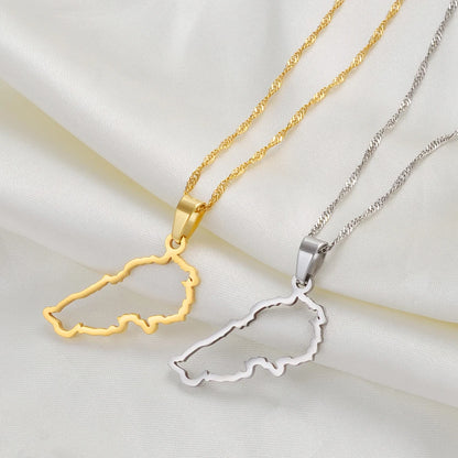 Lebanon Map Pendant Necklaces