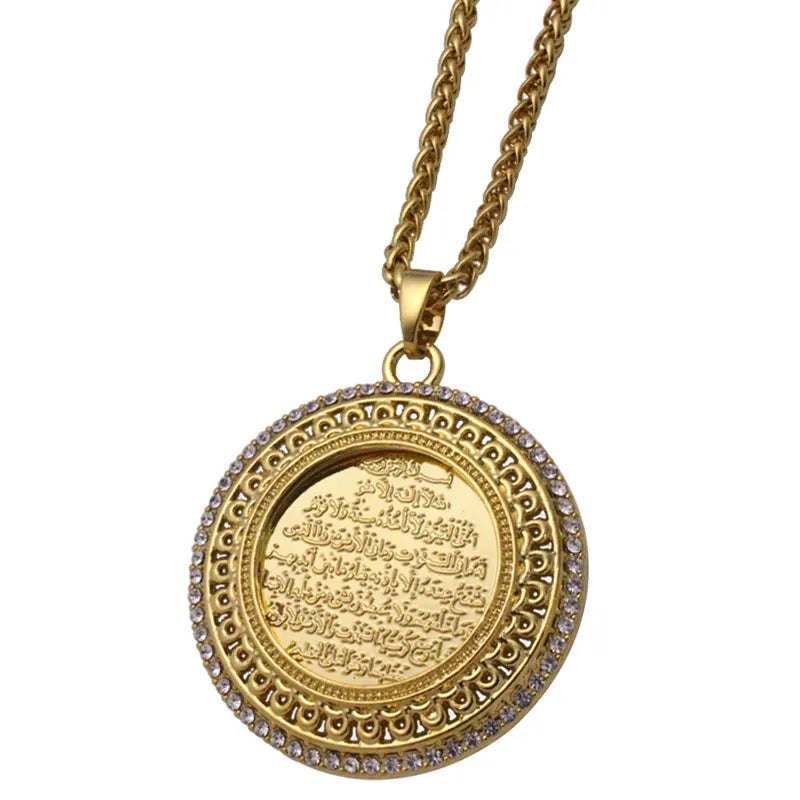 AYATUL KURSI crystal Pendant necklace