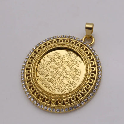 AYATUL KURSI crystal Pendant necklace