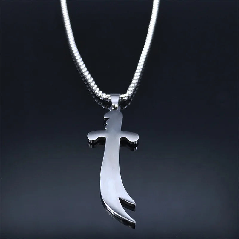 Necklace Stainless Steel Imam Ali Zulfiqar Sword
