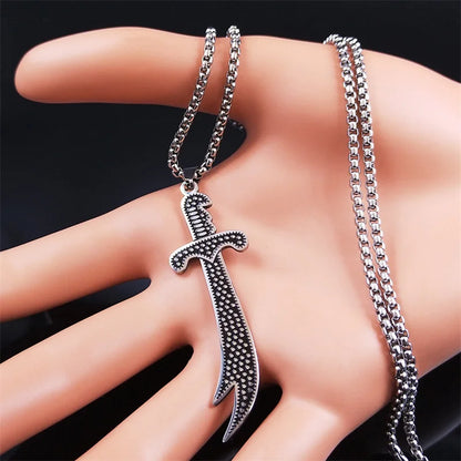 Necklace Stainless Steel Imam Ali Zulfiqar Sword