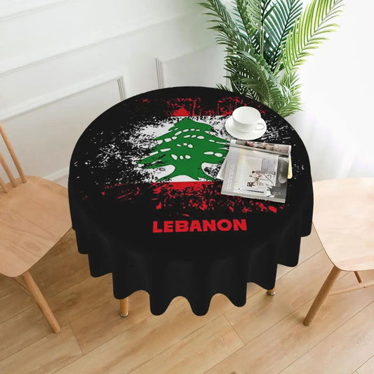 Lebanon Waterproof Round Tablecloth