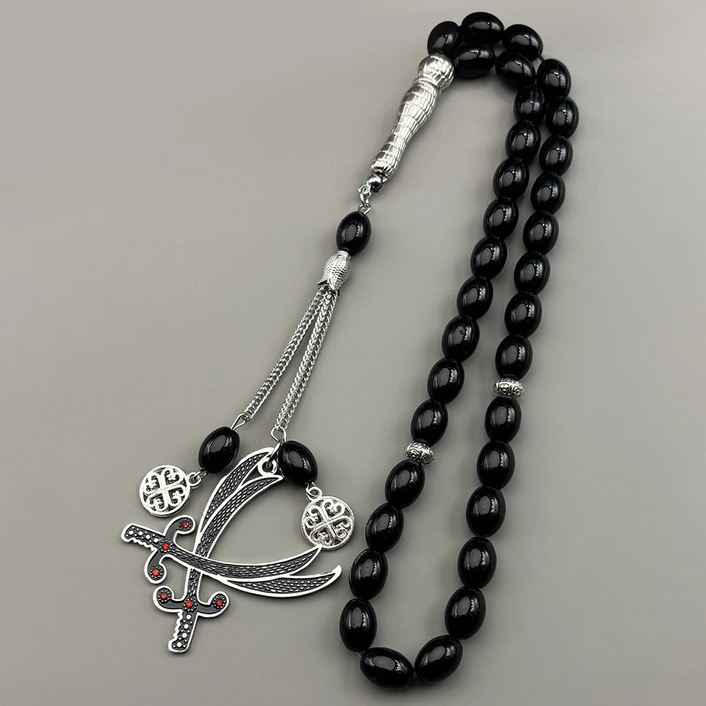 Imam Ali Zulfiqar Sword Blue Glass