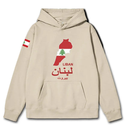 Lebanon National Map Hoodies