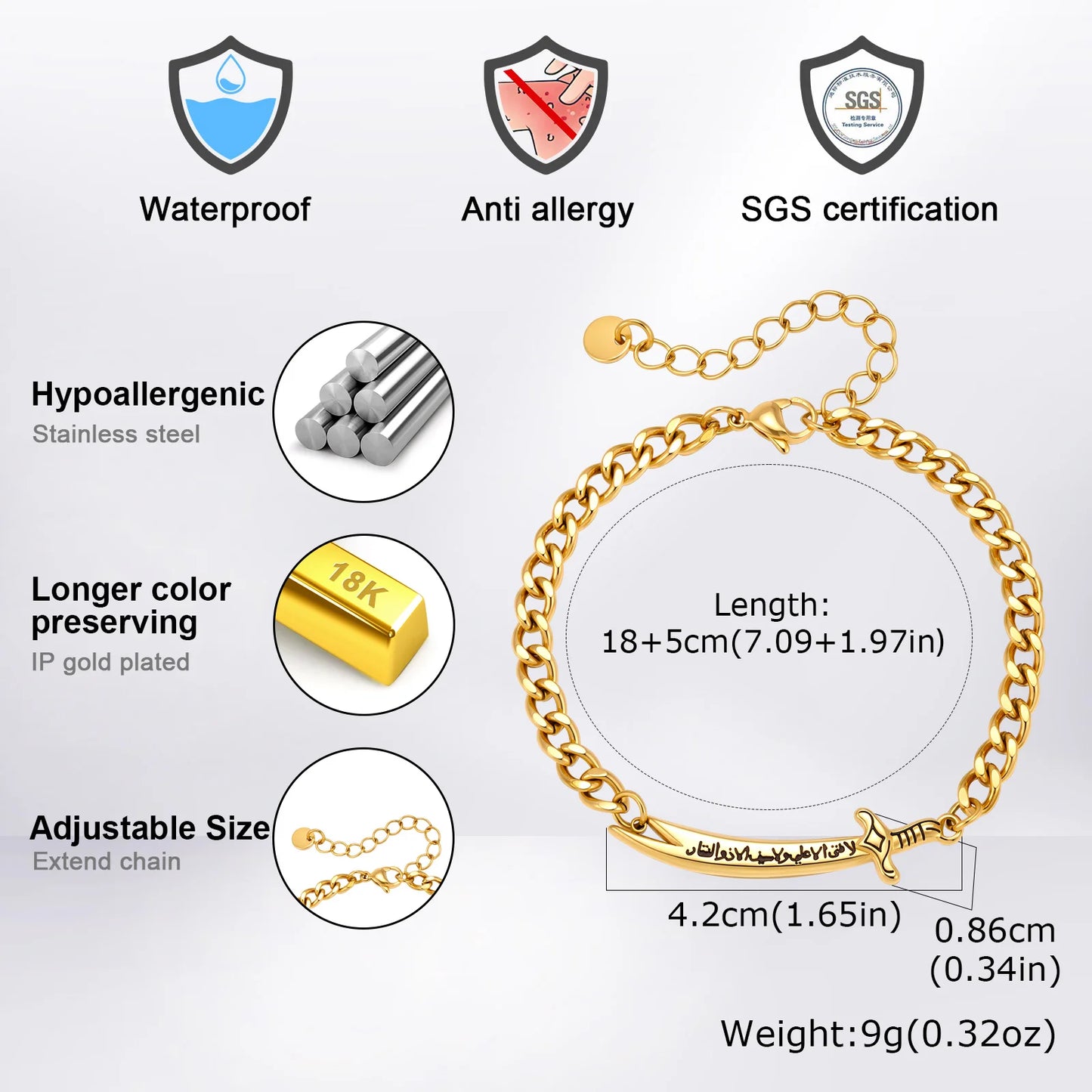 Zulfiqar Sword Bracelet