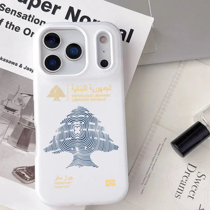 Lebanon Passport Phone Case For IPhone 17 16 15 14 13 12 11 Pro Max