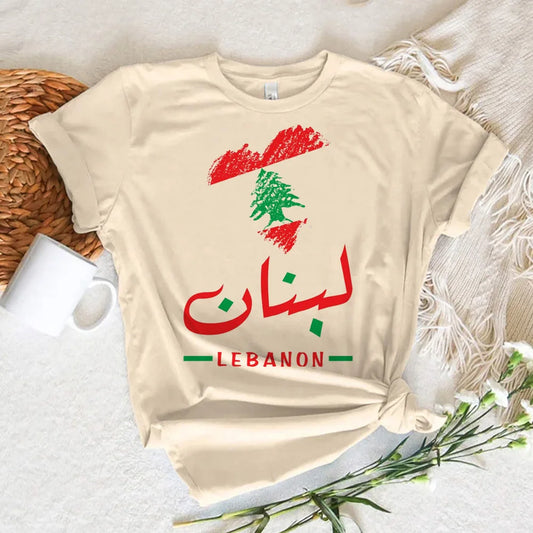 Lebanon top women crew neck top female anime clothes
