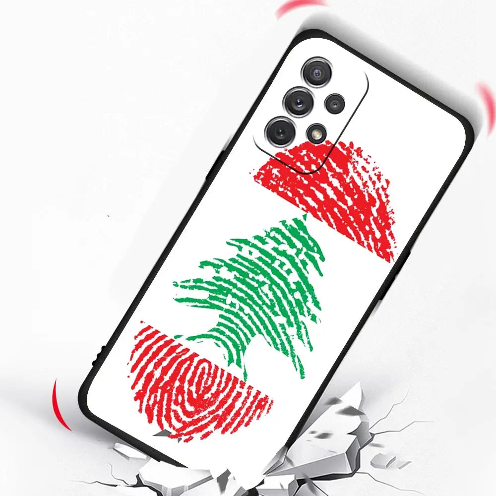 Beirut Lebanon Flag Phone Case For Samsung Galaxy A15 A13 A51 A71 A41 A31 A21S A03S A05 A35 A32 A55 A23 A25 A33 A53 A73 5G Cover