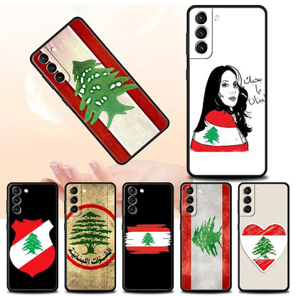Beirut Lebanon Flag Phone Case For Samsung Galaxy S25 S24 S23 S22 S20 Ultra S21 FE 5G S10 Plus S10E Soft TPU Cover