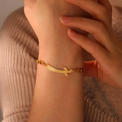 Stainless Steel Imam Ali Zulfiqar Sword Bracelet