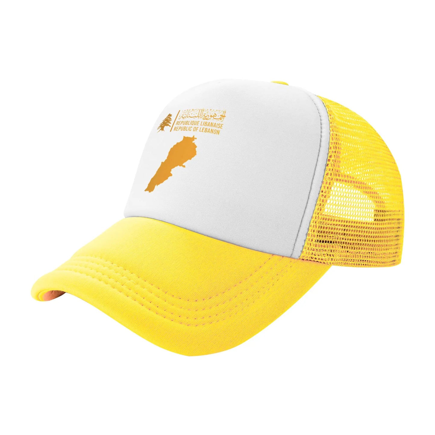 Lebanon Flag Map Beirut Cedar Tree Lebanese Mesh Baseball Cap