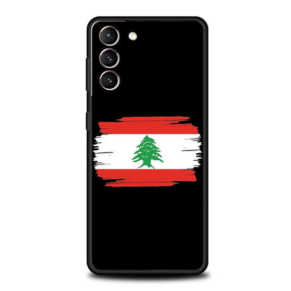 Beirut Lebanon Flag Phone Case For Samsung Galaxy S25 S24 S23 S22 S20 Ultra S21 FE 5G S10 Plus S10E Soft TPU Cover