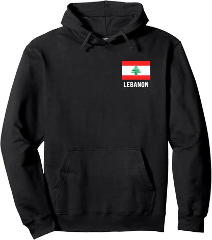 Lebanon Flag Badge Pullover Hoodie