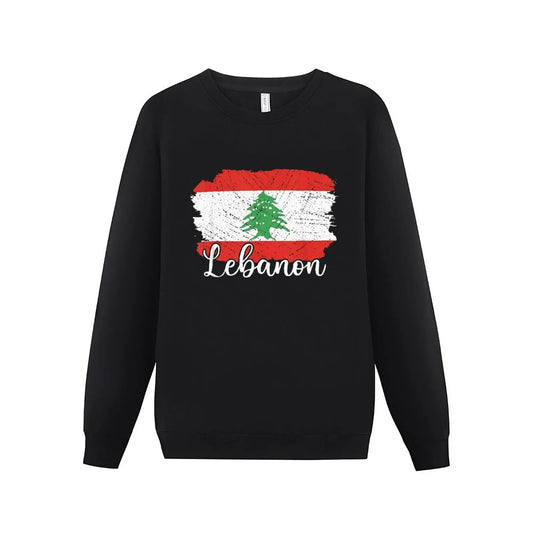 Lebanon Flag Text Sweatshirt – Lebanese Pride