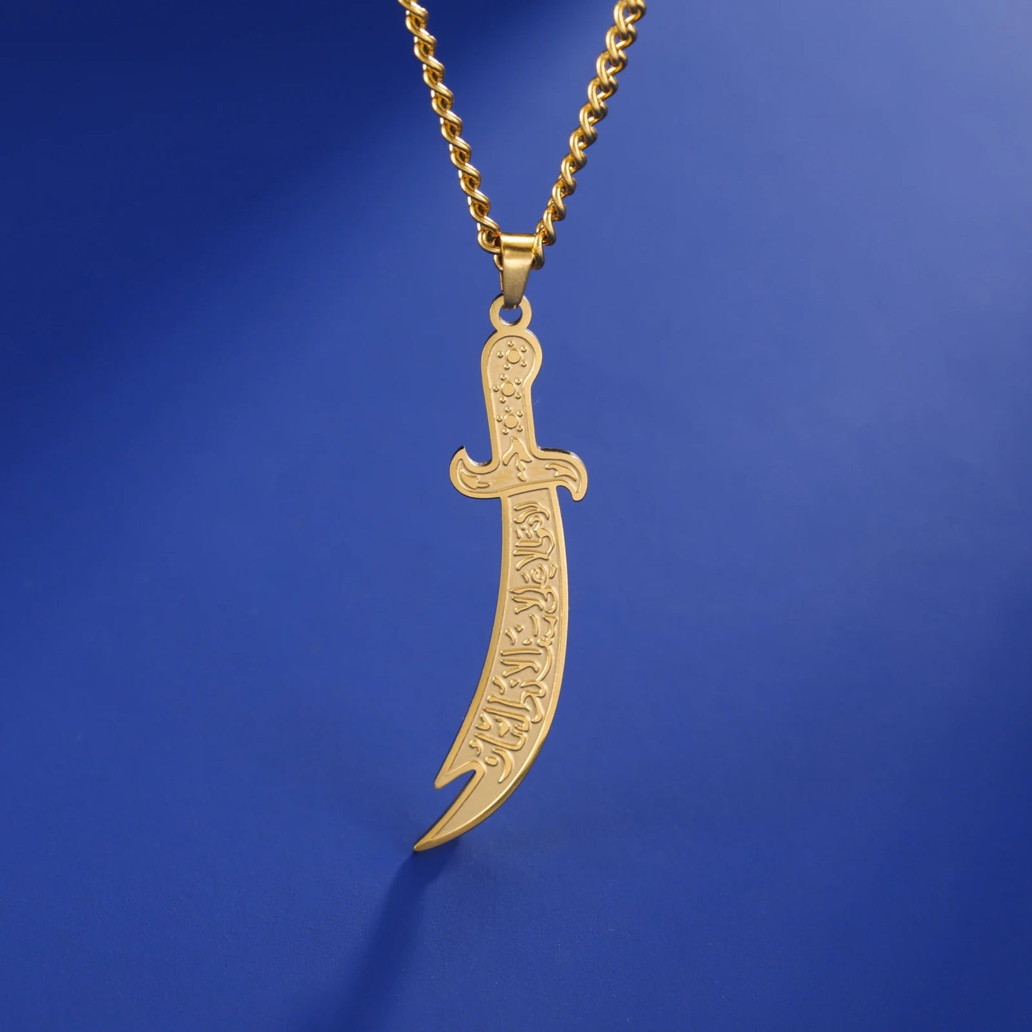 Stainless Steel Sword Necklace Zulfiqar Sword