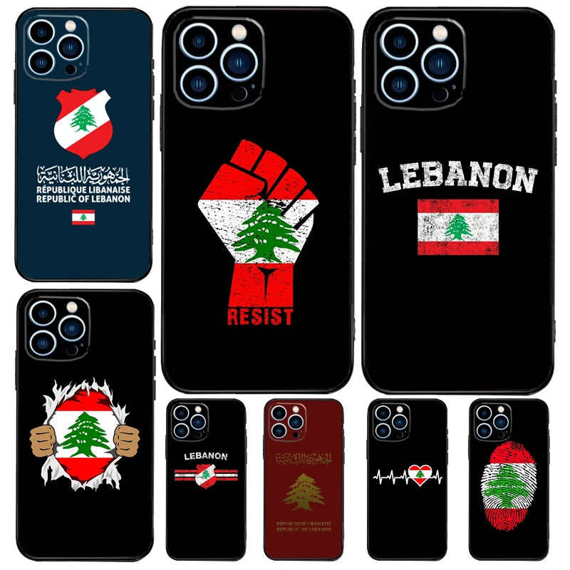 Lebanese Lebanon Flag Case For Samsung Galaxy S24 Ultra S20 S21 S22 S23 Plus S9 S10 S24 FE S25 Ultra Cover Coque