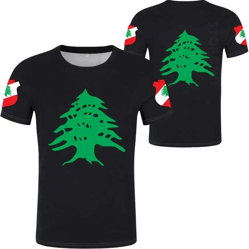 3D Lebanon Flag T Shirt