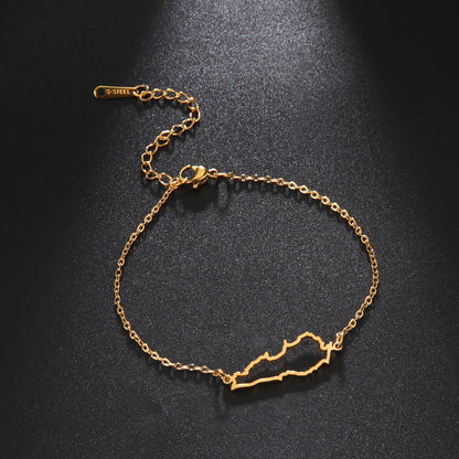 Map of Lebanon Bracelet