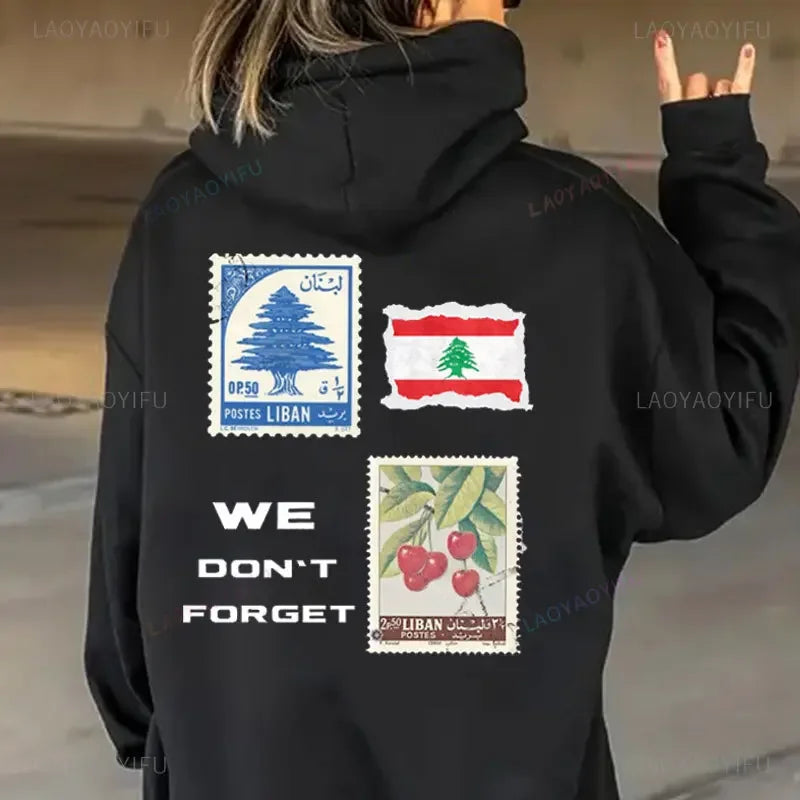 Lebanese Flag Drop Shoulder Sweatshirt