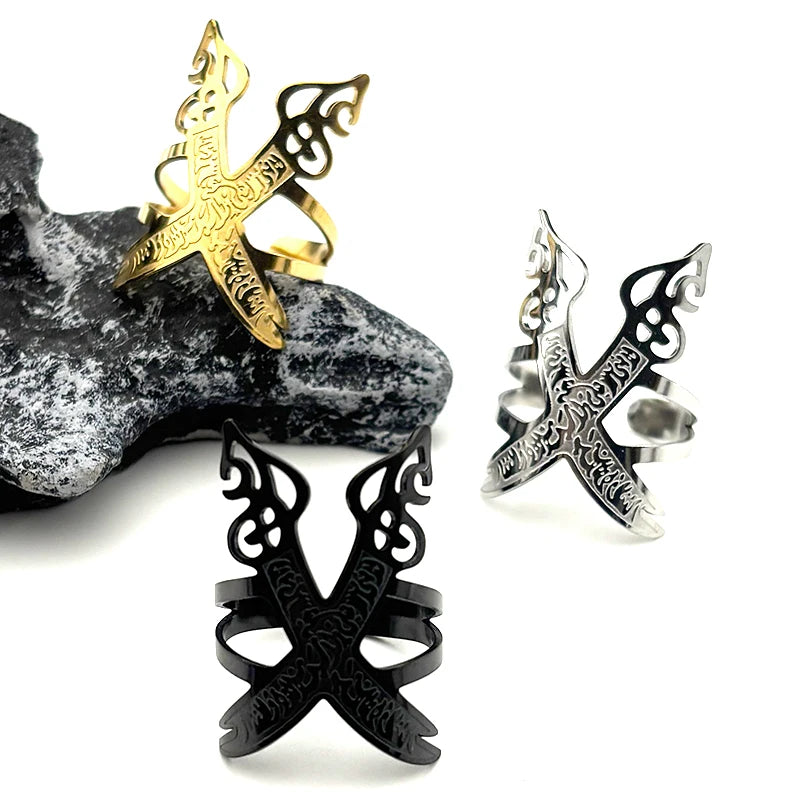 Imam Ali Sword Open Ring