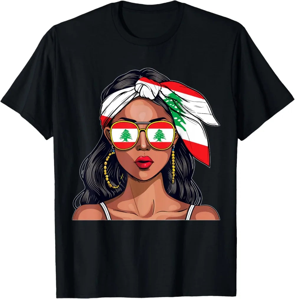 Lebanese Woman Flag Shirt