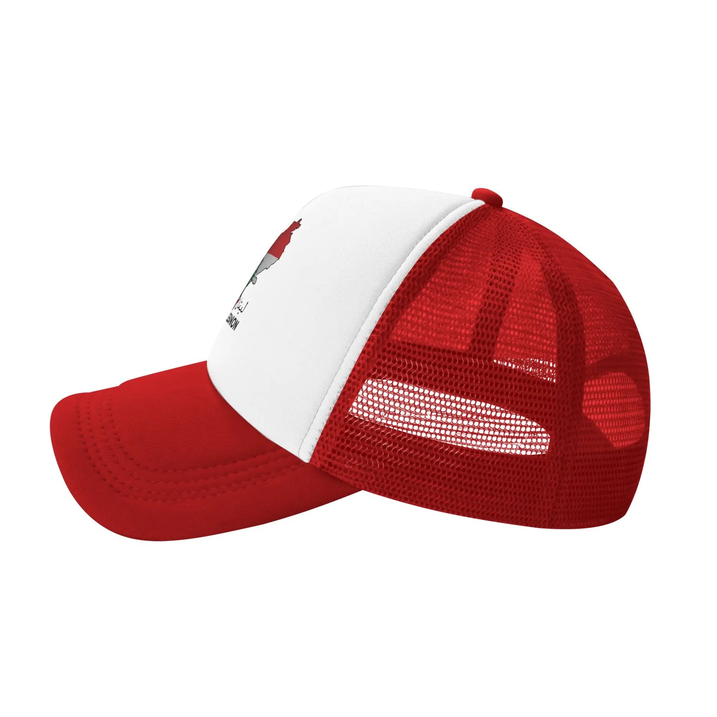 Lebanon Flag Map Mesh Baseball Cap