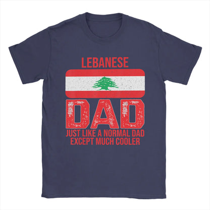 Lebanese Dad Lebanon Flag T Shirt