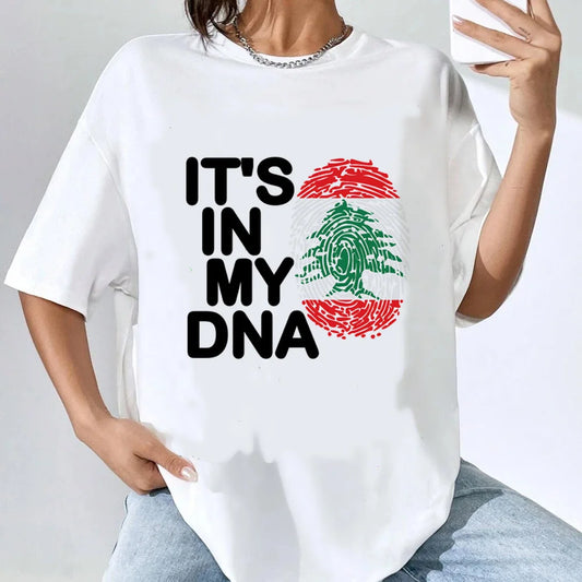 Lebanon Flag It’s in My DNA T-Shirt – Lebanese Pride