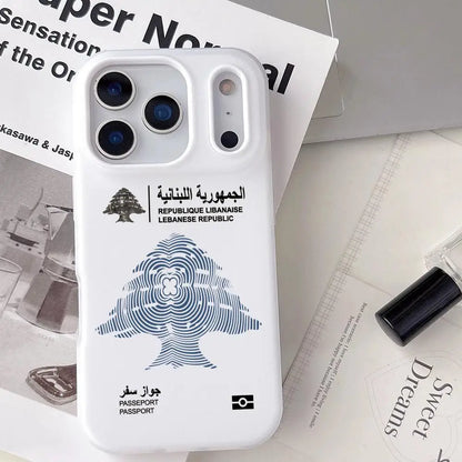 Lebanon Passport Phone Case For IPhone 17 16 15 14 13 12 11 Pro Max