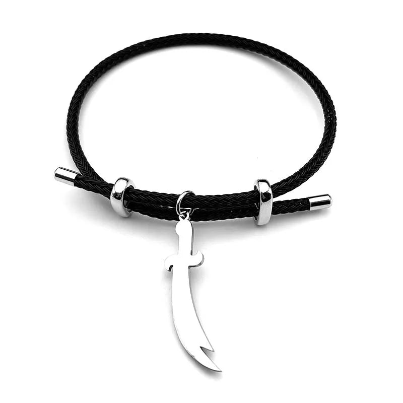 Zulfiqar Sword Bracelet Stainless Steel Black Enamel