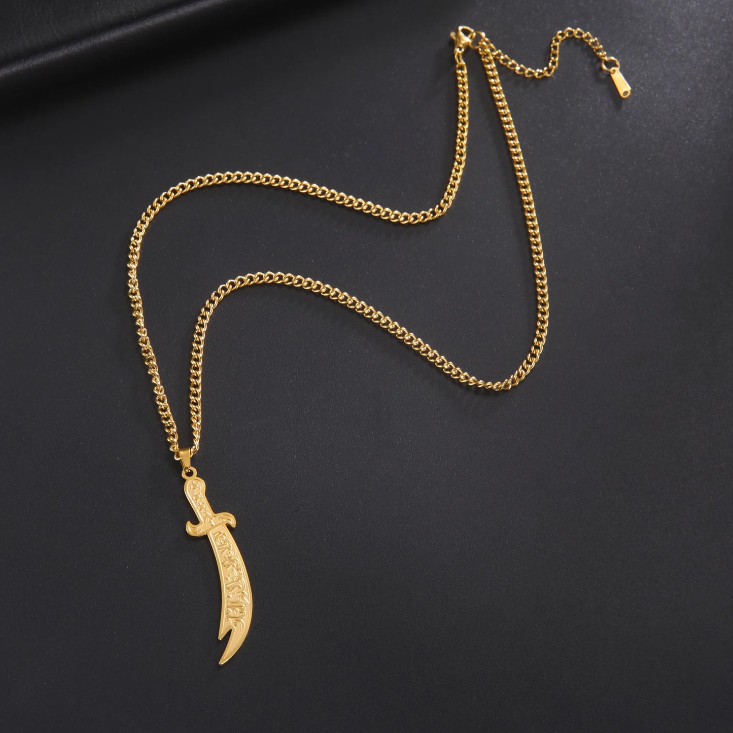 Stainless Steel Sword Necklace Zulfiqar Sword
