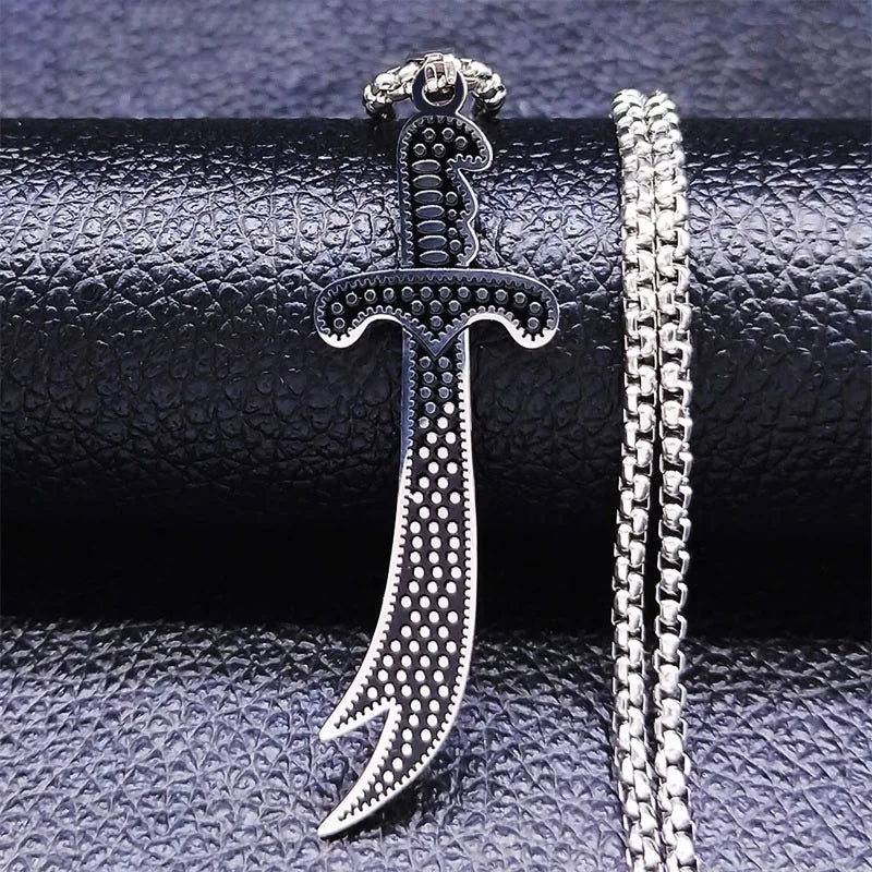 Necklace Stainless Steel Imam Ali Zulfiqar Sword