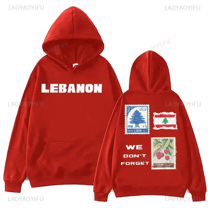 Lebanese Flag Drop Shoulder Sweatshirt