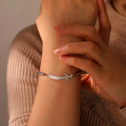 Stainless Steel Imam Ali Zulfiqar Sword Bracelet