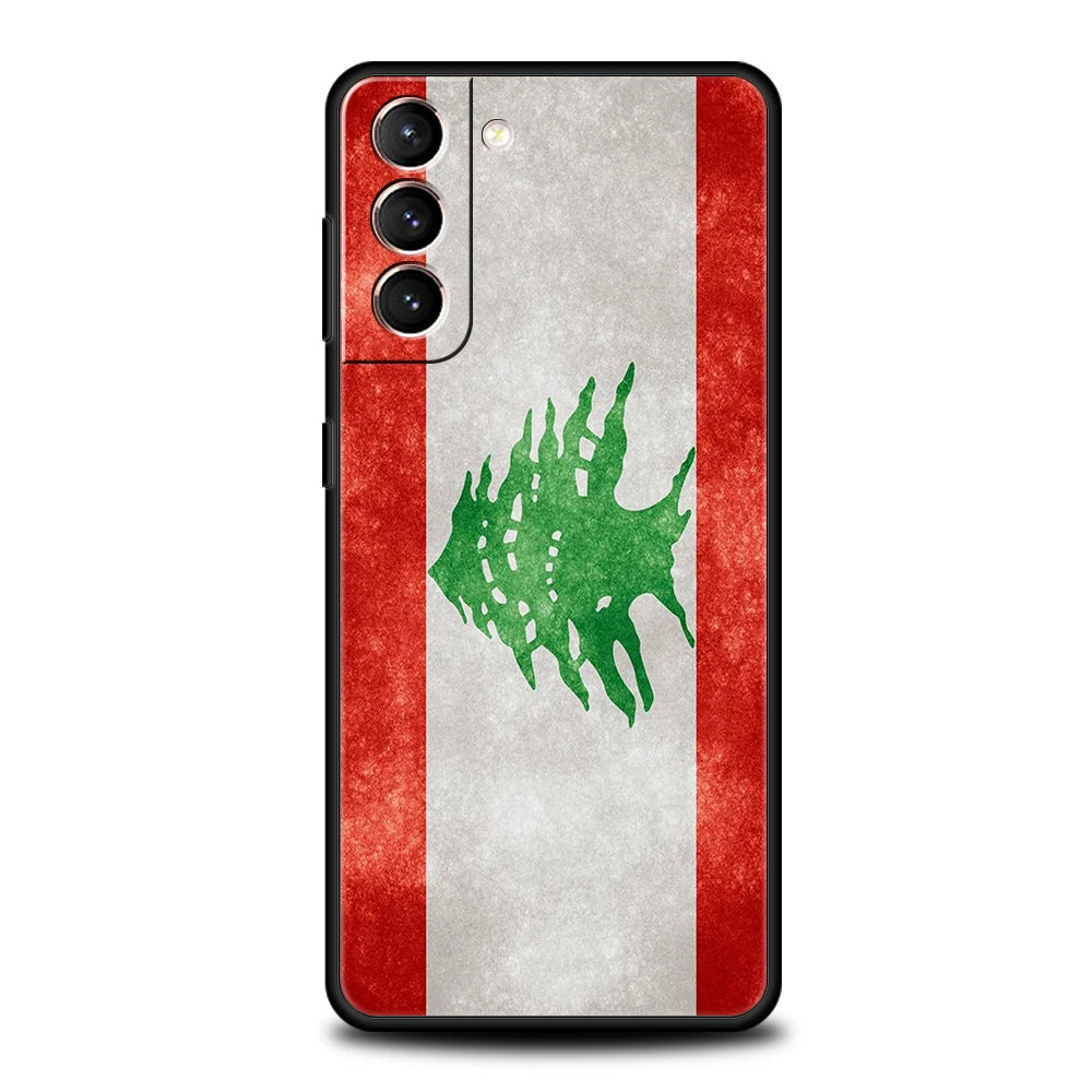 Lebanon Passport Phone Case For Samsung Galaxy S25 Edge S24 S23 S22 Ultra S20 S21 FE 5G S10 S9 Plus S10E Soft Cover