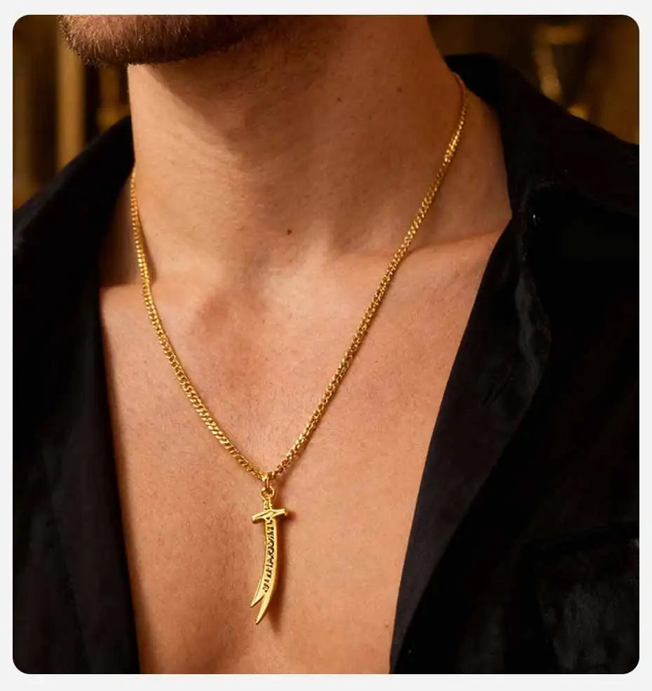 Zulfiqar Sword Pendant Necklace