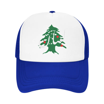 Lebanon Flag Map Beirut Cedar Tree Baseball Cap