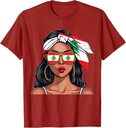 Lebanese Woman Flag Shirt