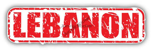 LEBANON Flag Stickers