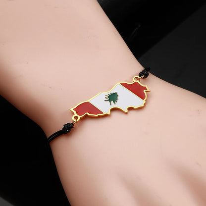 Lebanon Flag Bracelet