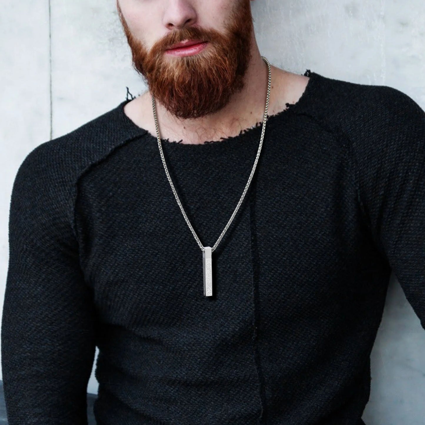 Allah Arabic Vertical Necklace