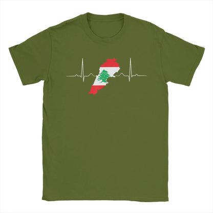 Lebanon Heartbeat Lebanon Map T Shirt