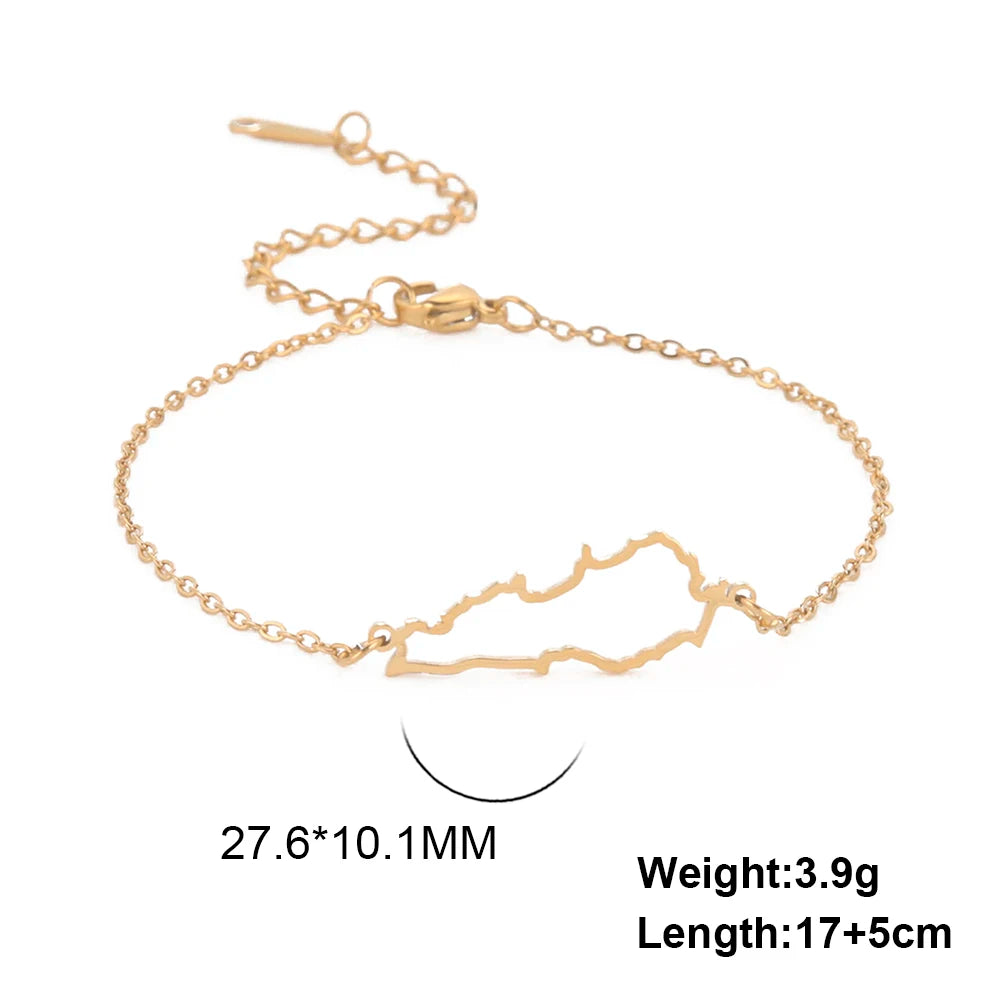 Map of Lebanon Bracelet