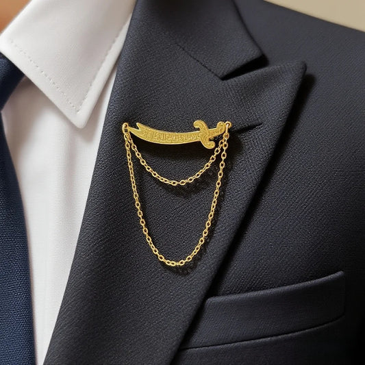 Zulfiqar Sword Brooch
