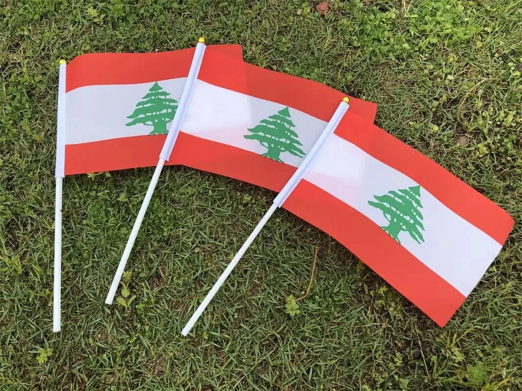 Lebanon Hand Flag