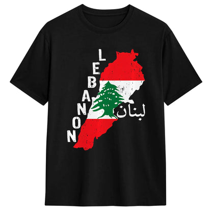 Lebanon Flag Map Beirut T Shirts