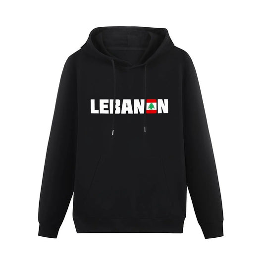 Lebanon National Flag Text Hoodie