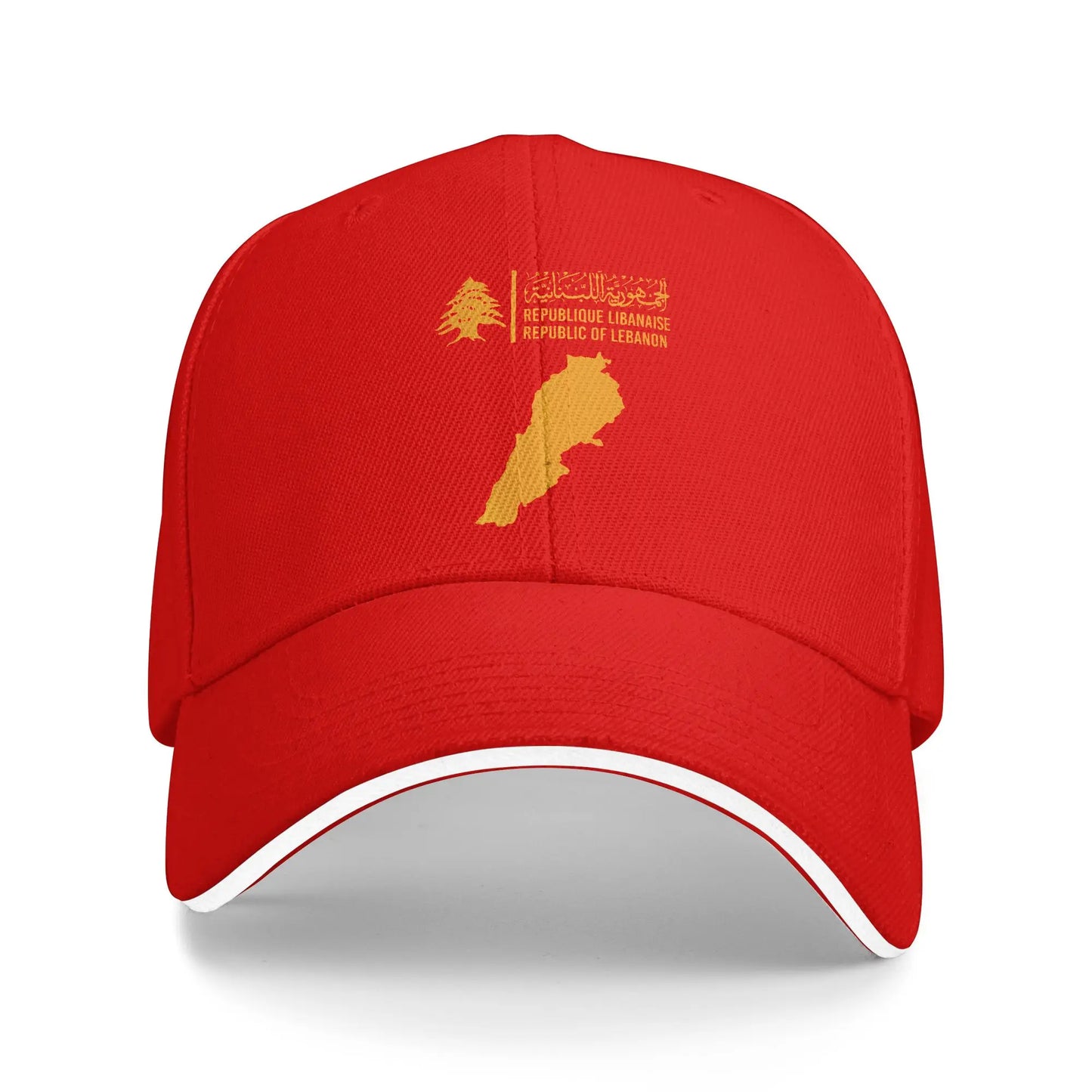 Lebanon Flag Map Cedar Tree Baseball Cap